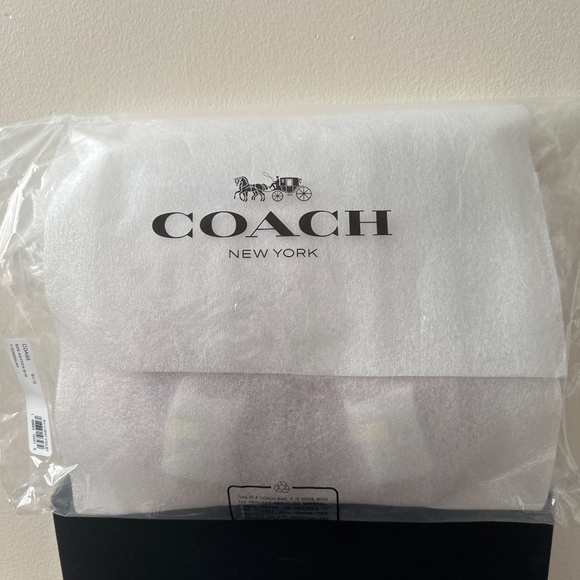NWT coach Ashton Bag silver/light violet suede smooth leather CDA95 - Picture 7 of 7